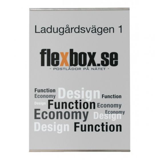 Skiltholder i rustfritt stål - Flexbox